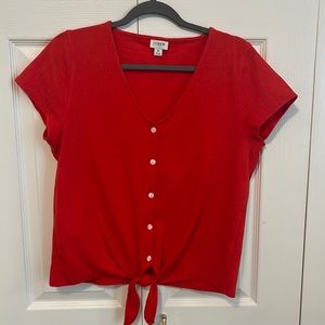 JCrew size M red shirt.